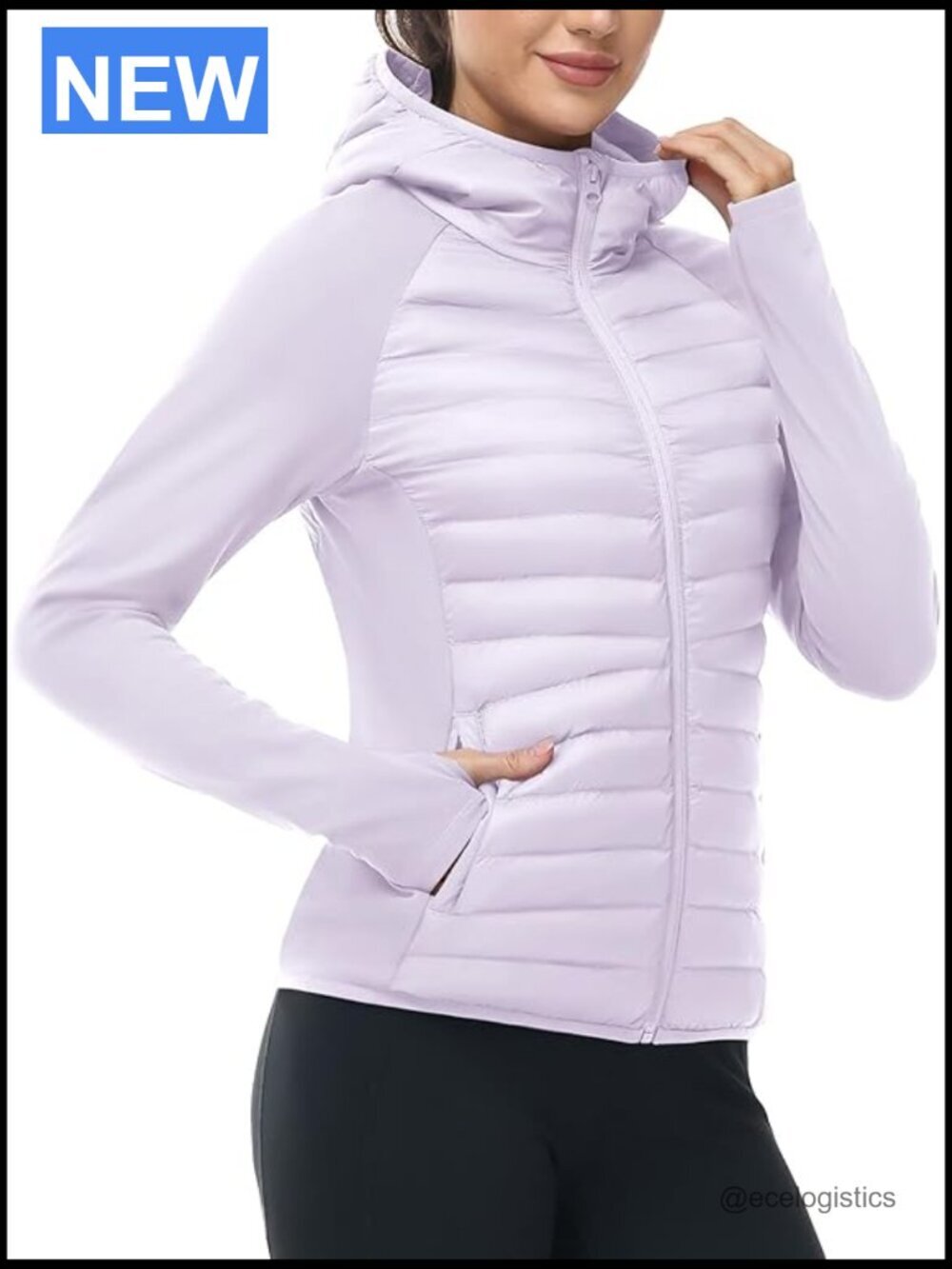Women's Running Winter Jacket Hooded Lightweight Insulated Water Resistant